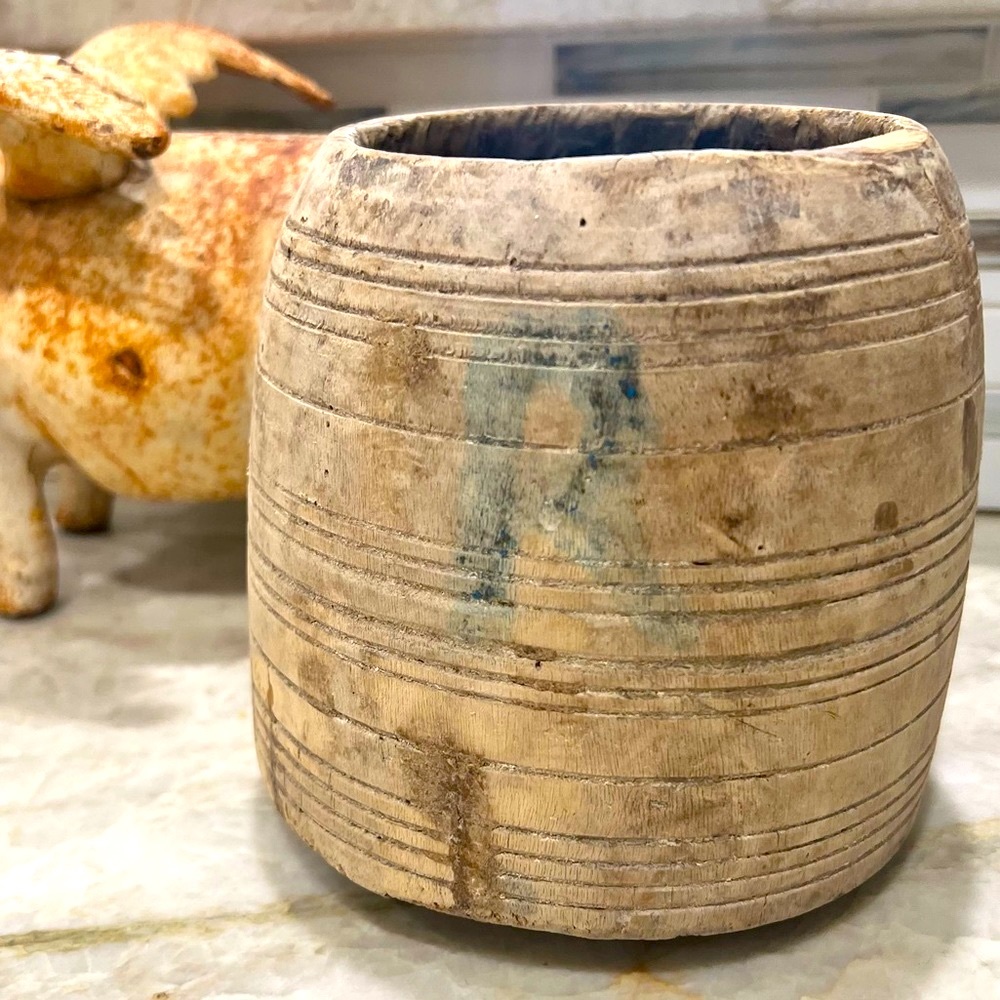 Anthropologie Primitive Small Wood Bowl